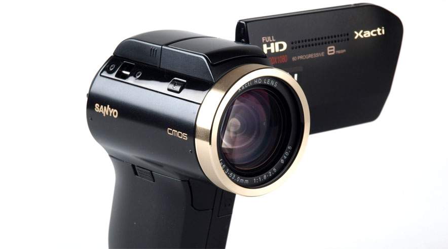 Du kan nu få Full HD video til overkommelige priser. Her dog et af dyrere  - et Sanyo til godt 5000 kroner. ((Arkivfoto))