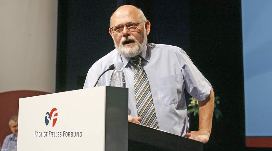 3F's formand Poul Erik Skov Christensen mener ikke at DI's Plan B er nogen god løsning på arbejdskraftproblemet.  (Foto: Harry Nielsen.)