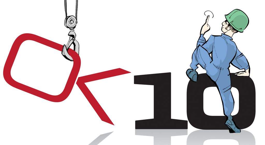 3F's bygningsarbejdere har stemt ja til overenskomstresultatet for første gang siden 2000. 59,1 procent af de afgivne stemmer er sat ved ja. (Tegning: Bob Katzenelson)