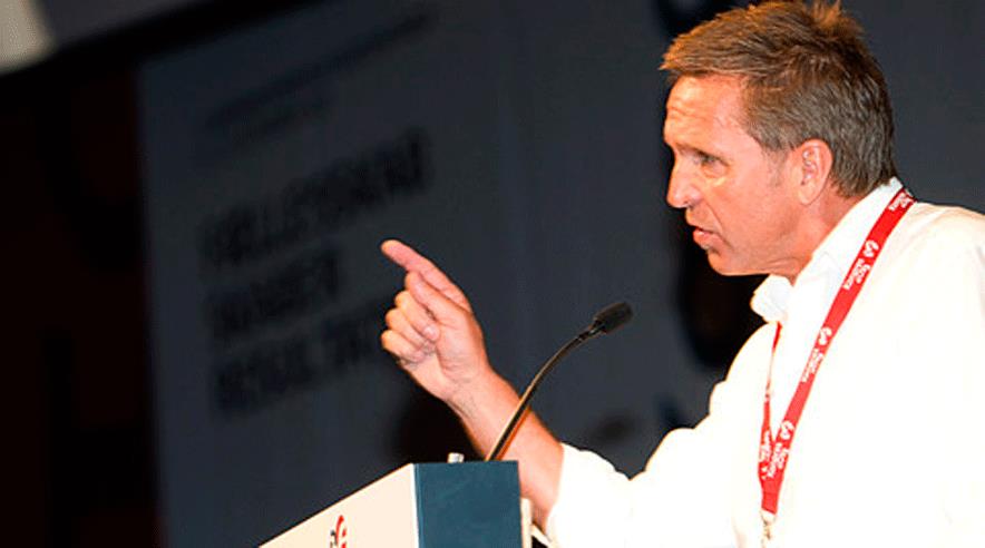 - Jeg anerkender fuldt ud de udfordringer, vi står over for. Men løsningerne på de udfordringer kan vi først og fremmest finde hos os selv, sagde Per Christensen. (Foto: Harry Nielsen)