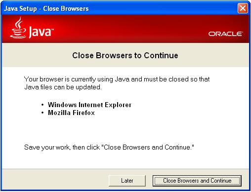 En opdatering af Java er en opdatering til både Internet Explorer og Firefox på én gang.