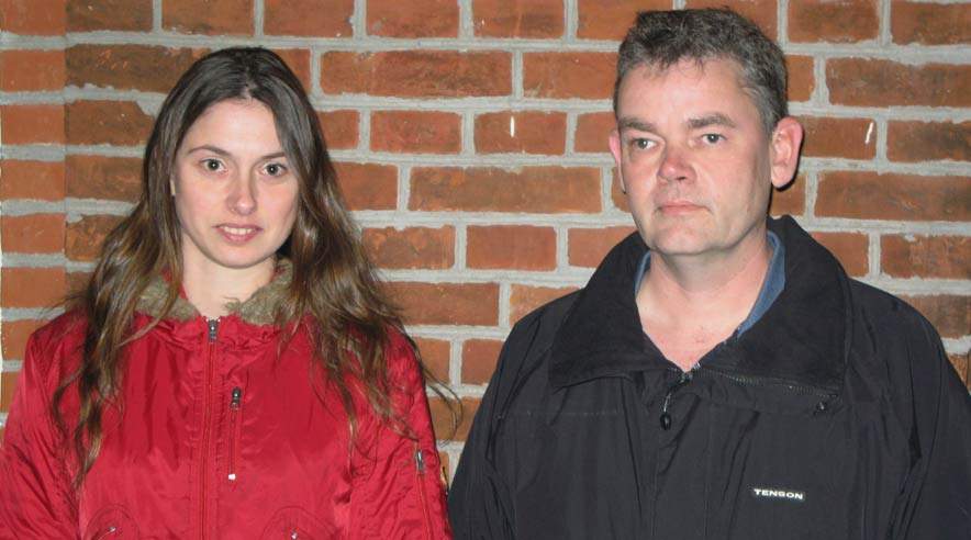 - Jeg synes, det er under al kritik, at en del af undervisningen bliver varetaget af tidlige rumænske elever, siger Heidi Gregersen, der sammen med sin kollega Søren Lyngesen kritiserer undervisningen på Borris Landbrugsskole. (Foto: Morten Halskov.)