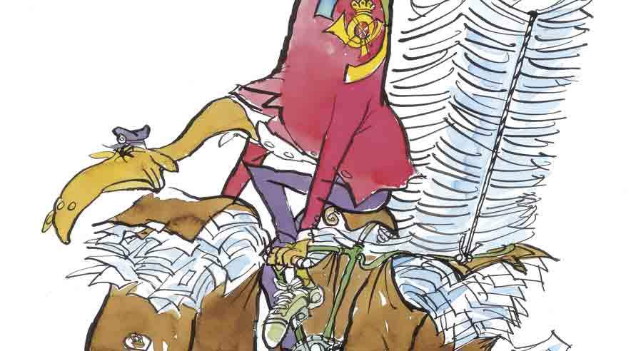 I hver af de første ni måneder af 2007 har Post Danmark - med en enkelt undtagelse - registreret mindre overarbejde sammenlignet med den tilsvarende måned sidste år. (Tegning: Arkiv.)