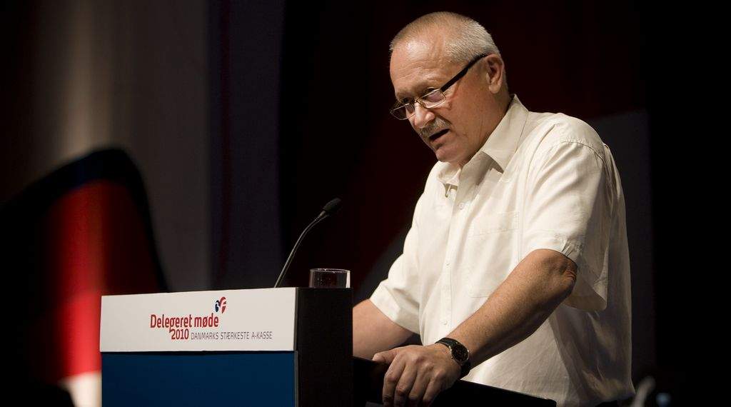 - Ledige bliver mødt med et inferno af kontrol i stedet for at fokusere på, hvordan de kommer tilbage i arbejde. Systemet er sygt, sagde forretningsfører Morten Kaspersen på a-kassens delegeretmøde. (Foto: Søren Zeuth)