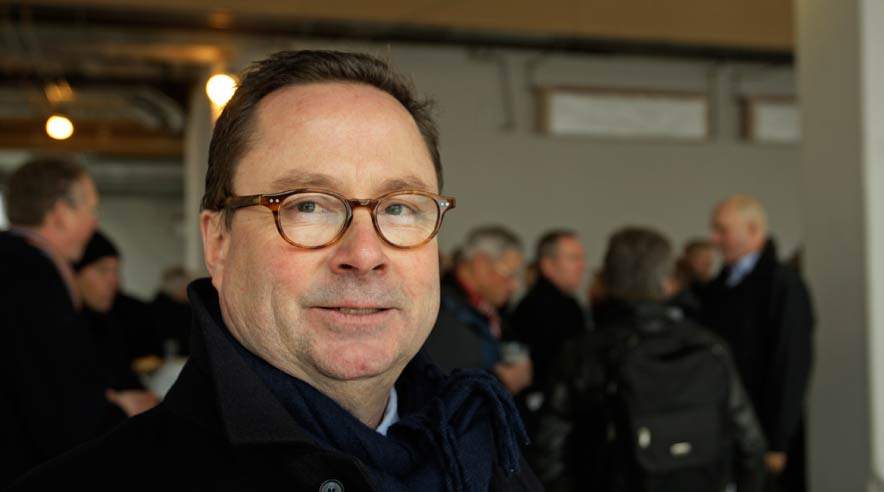 Det vigtigste er et godt afkast til medlemmerne, men beskæftigelse til bygningsarbejderne er en meget god sidegevinst, siger direktør Søren Ulslev fra PensionDanmark. Foto: Harry Nielsen.