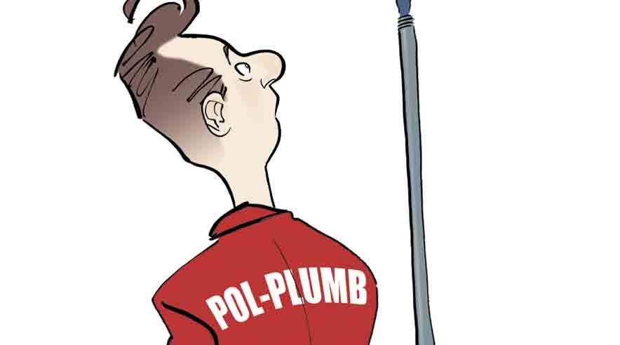 Tankegodset bag direktivforslaget er, at det er reglerne i oprindelseslandet, der skal være gældende. For eksempel har en polsk blikkenslager og hans polske firma kunne arbejde i alle andre EU-lande efter polsk lovgivning, polske regler og polsk standard.
 (Illustration: Bob Katzenelson)