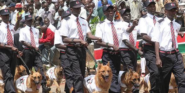 Vagtfirmaet G4S er i modvind i Mozambique. Billedet her er fra Kenya-