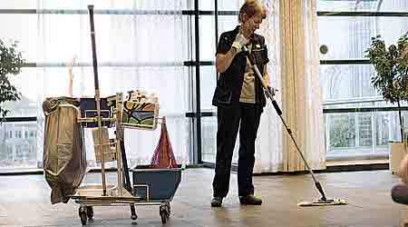 Efter 20 timer skiltes forhandlerne på rengøringsområdet klokken syv i morges. Forhandlingerne genoptages klokken 15 tirsdag. (Arkivfoto)