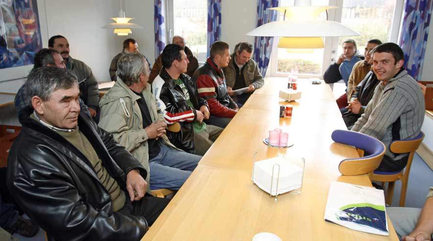 Visi 27 lenkai darbininkai, atgavę pinigus po darbdavio įmonės ”Bo Bedre” bankroto, atėjo jų atsiimti į 3F susivienijmo Frederiksborgo skyrių. 