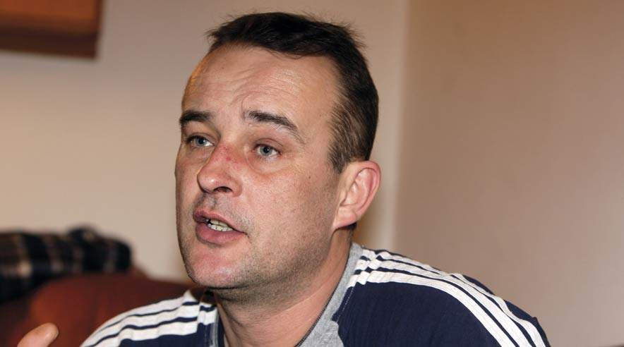 Murer Zbigniew Maczynski er en af de første, der har ringet til fagbevægelsens polske hotline. Foto: Harry Nielsen.

