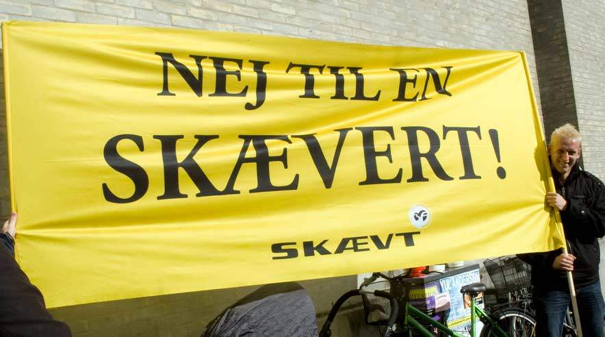 Over 100.000 er nu medlemmer af SKÆVT på Facebook. (Arkivfoto)