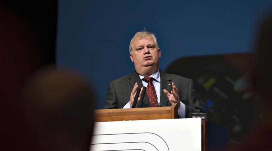 TIB's fusion med 3F har bragt Dansk El-Forbund frem til en korsvej, hvor der skal vælges retning, mener El-Forbundets forbundsformand Jørgen Juul Rasmussen. (Foto: Hanne Loop)