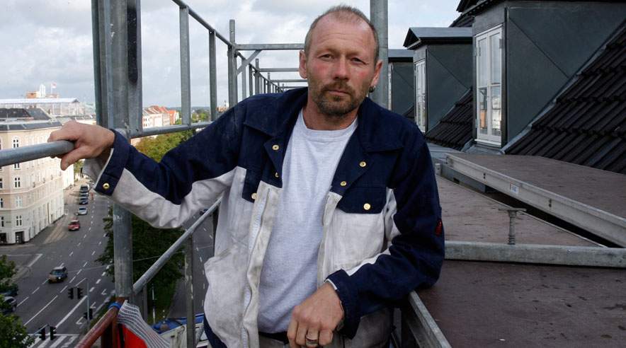 Stilladsformand John Jakobsen er tilfreds efter mødet med Folketingets arbejdsmarkedsudvalg. (Foto: Harry Nielsen.)