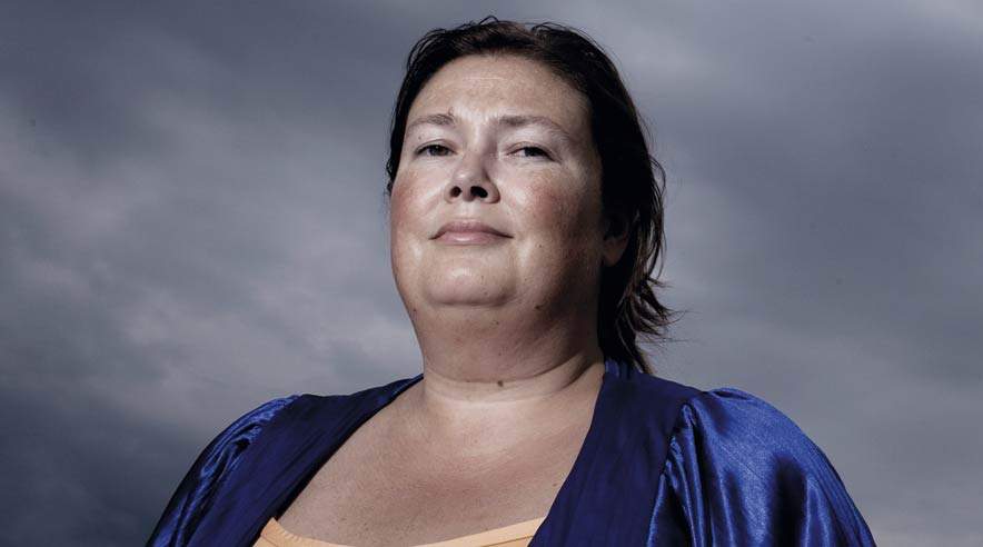 Gabi Andersen er én af de mange danskere, der lider af angst. Hun har fundet god støtte blandt sine kolleger til at håndtere sin angst.  (Henrik Kastenskov)