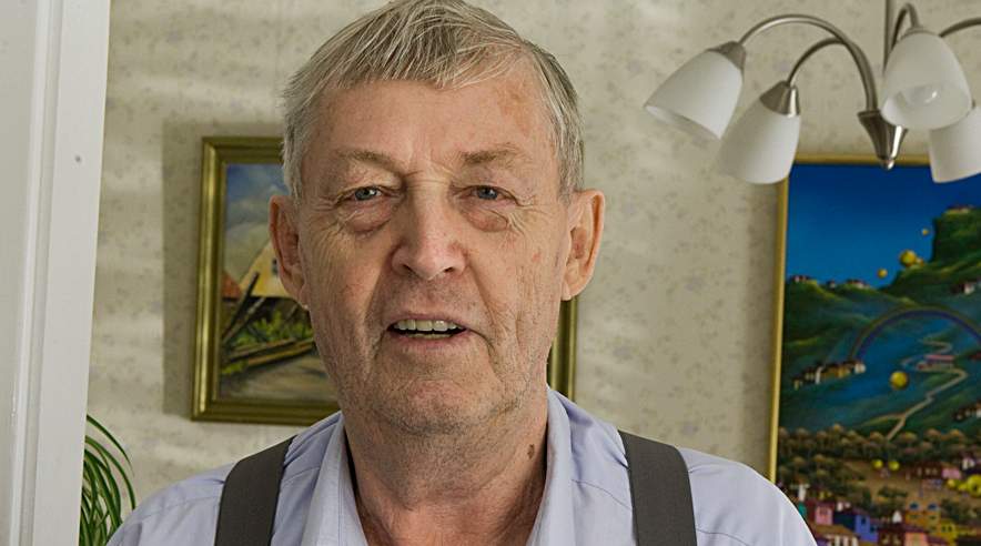 73-årige Erik Jacobsen fik blærekræft efter at have arbejdet i udstødning fra fly og køretøjer i Københavns Lufthavn.  (Foto: Harry Nielsen)