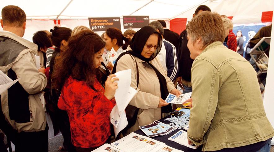 Lørdag får 3F Vejle besøg af 15 uddannelsesinstitutioner. (Arkivfoto)