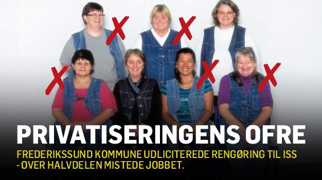 Halvdelen af rengøringsassistenterne på Jægersprisskolen har mistet jobbet, efter at ISS overtog rengøringen på skoler og institutioner i Frederikssund Kommune. Se temaet www.faglbladet.dk/udlicitering (Foto: DK Foto)