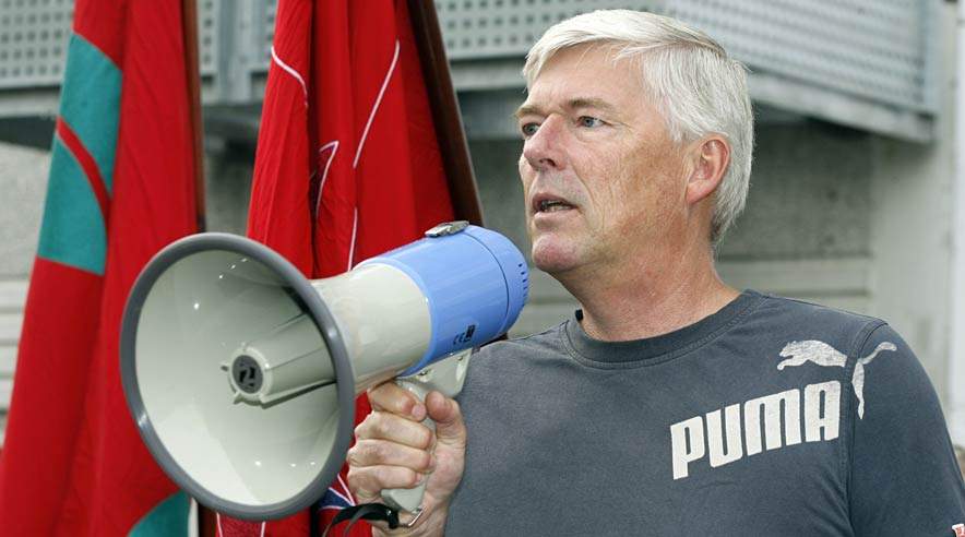 Den københavnske malerformand Bo Rosschou foreslår Folketingets partier at gribe ind med ny lovgivning, der sikrer dansk lovgivning og den danske model mod udenlandsk svindel. Foto: Harry Nielsen. (Foto: Harry Nielsen.)