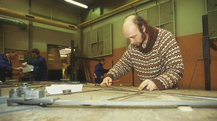 Bygningsarbejdere fra især 3F har i 2006 søgt efteruddannelse i AMU-systemet i hidtil uset omfang. Foto: Harry Nielsen.