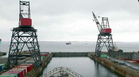 600 3F'ere mister deres arbejdsplads, når Lindø-værftet lukker. (Arkivfoto.)