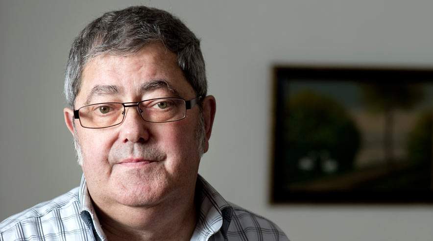 Kræftramte John Jensen på 57 år fik ulovligt frataget sine sygedagpenge af Hjørring Kommune. (Foto: Michael Bo Rasmussen)