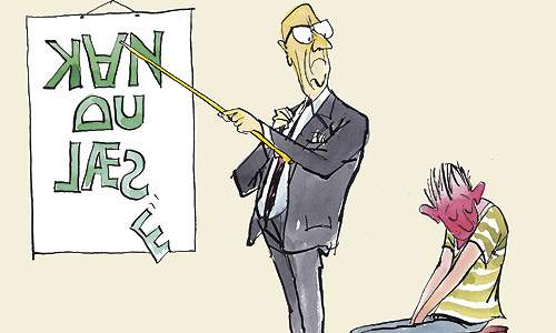 SU-styrelsen har sagt nej til ordblind tømrerlærling, som har søgt om hjælpemiddel, som Videnskabsministeriet har støttet udviklingen af.