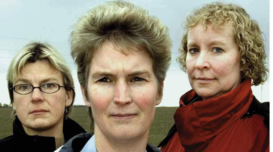 Lene Kampmann, Anette Jauert og Kattia Thomsen blev fyret fra Egehøj Champignon "på grund af manglende afsætning" - samme dag rykkede polske vikarer ind på deres arbejdsplads. (Foto: Rikke Madsen)