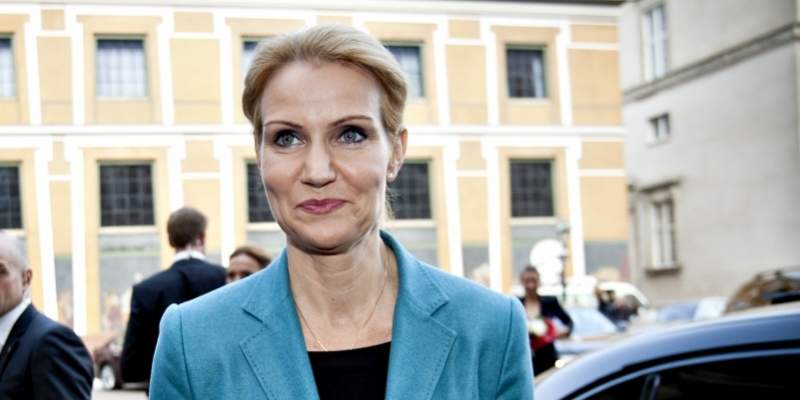 Helle Thorning-Schmidt stod i dag for første gang på talerstolen i Folketinget som statsminister. (Foto: Cathrine Ertmann / POLFOTO)