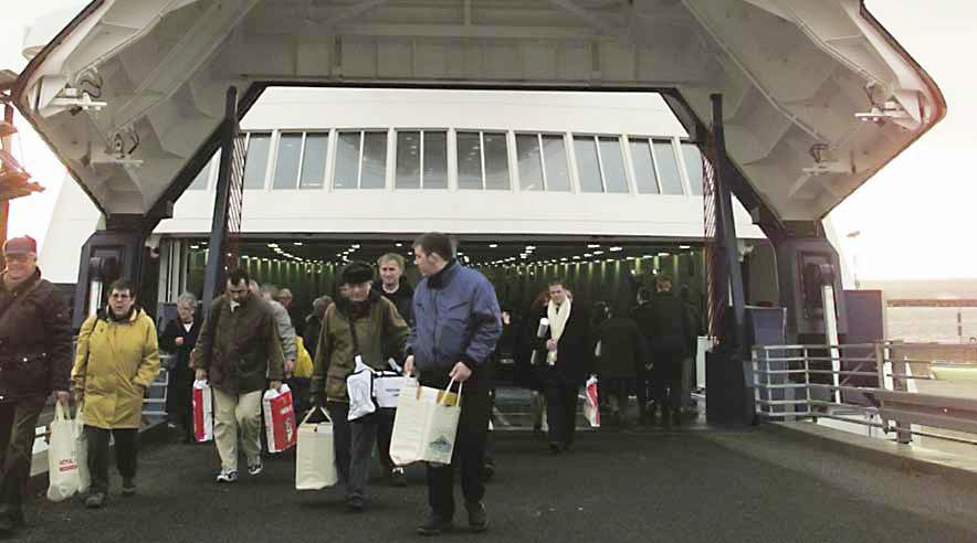 Bemanding og sikkerhed har nået et lavpunkt på passagerfærger. (Arkivfoto.)