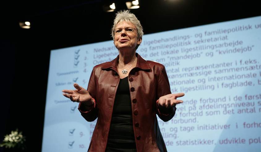 Jane Korczak: - Jeg ved ikke, om det er fordi man i bund og grund har så meget imod ligestilling, at man sagde nej til at afprøve det her, eller om det er fordi sådan et forslag skal have lidt mere sol for at modne. (Foto: Søren Zeuth)