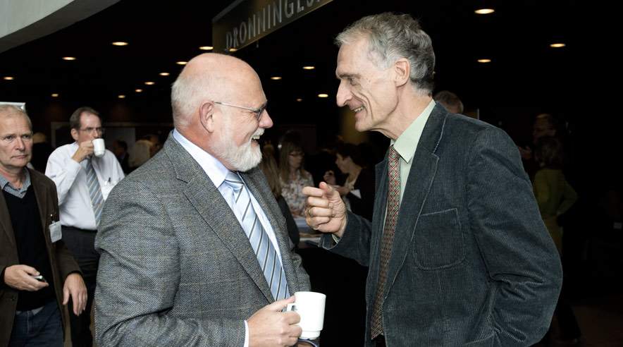 Både formand for 3F Poul Erik Skov Christensen og undervisningsminister Bertel Haarder var i går enige om, at kompetenceafklaringer kun er af det gode. (Foto: Per Daugaard.)