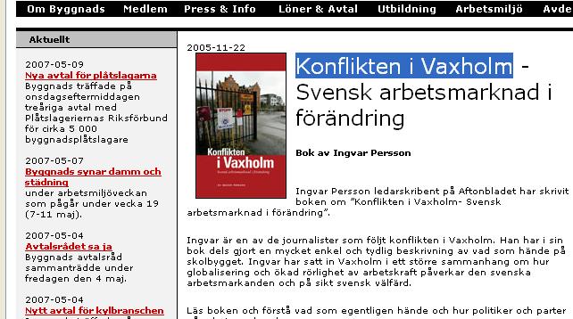 Den lille stockholmske forstadskommune Vaxholm er sat på det europæiske landkort.