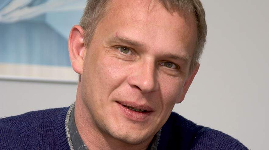 Ole Thuesen har valget mellem at tegne overenskomst eller blive mødt af en lovlig blokade i Klarup ved Aalborg. (Foto: Lars Holm)