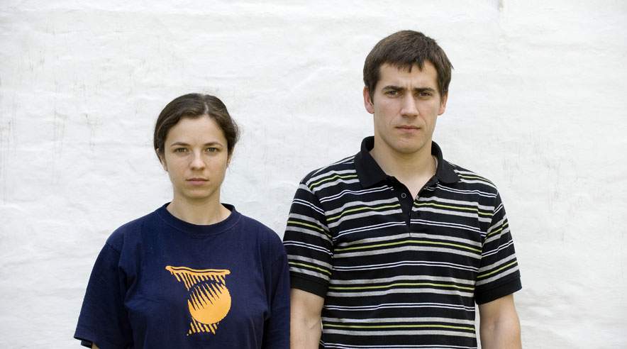 Olga Gonchar og hendes mand Oleksandr Karpenko er blevet snydt for 78.000 kroner, mener 3F, som nu har rejst krav mod en landmand fra Thy.  (Foto: Michael Bo Rasmussen)