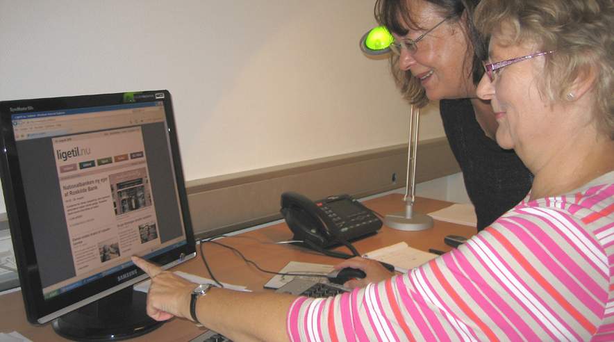 Redaktionen på ligetil.nu deler lokaler med reporterne på Ritzaus Bureau. ((Foto: ligetil.nu))