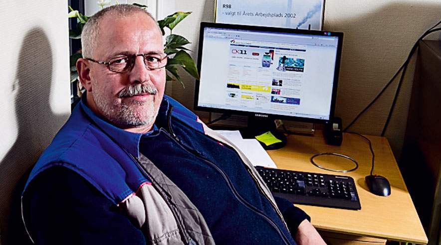 Før Tommy Møller opdagede læs-op funktionen brugte han slet ikke computer. (Foto: Harry Nielsen)