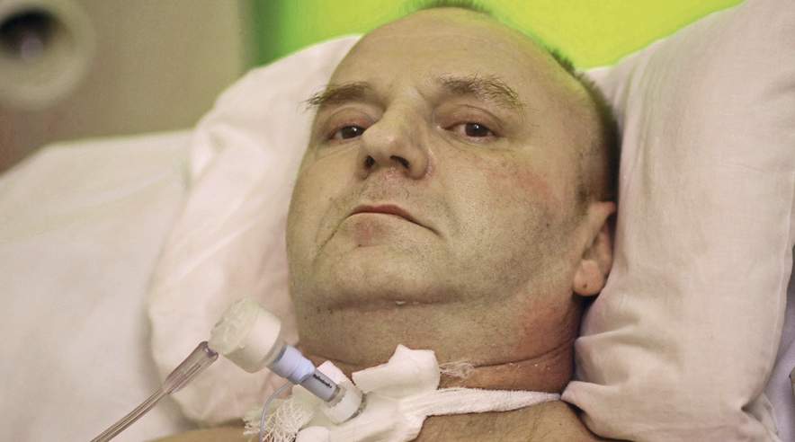 Adam Szaj blev sidste år udsat for en arbejdsulykke, der kunne have været undgået. I dag er han lam i store del af kroppen. 3F fortæller nu om hans skæbne i en annonce i det polske magasin Fakt. (Tomek Zmudzinski)