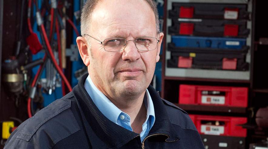 Jens Christian Larsen fik hurtig behandling for en ødelagt menisken i knæet takket være PensionDanmarks sundhedsordning. (Foto: Jens Bach)