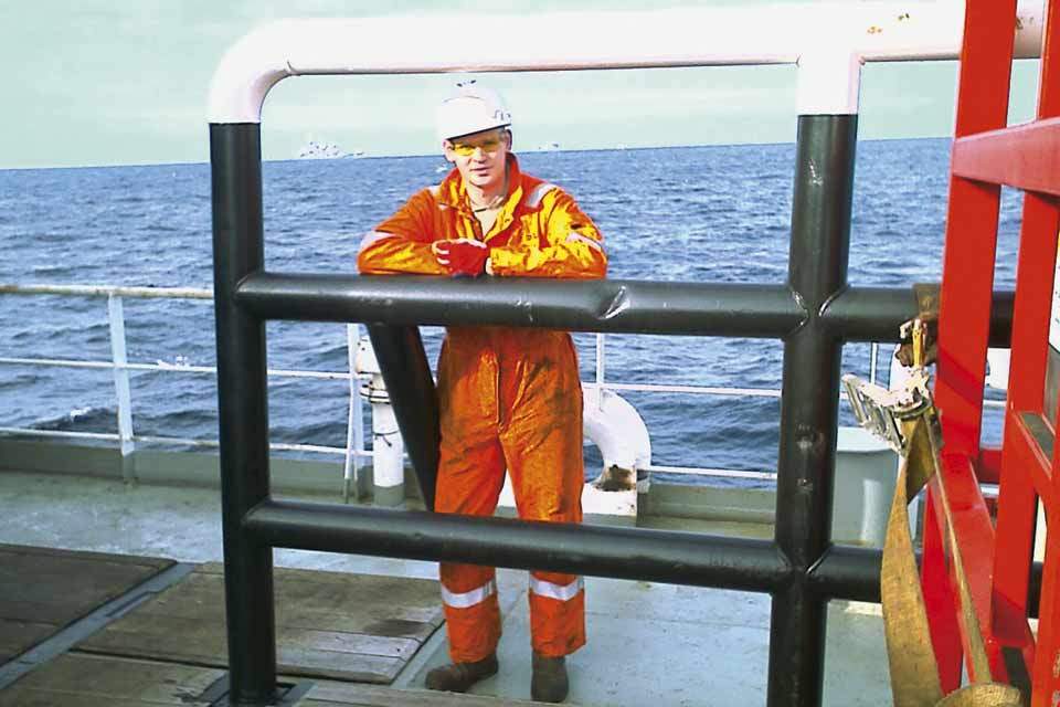 Sam Youngman omkom under arbejdet på en borerig.  Privatfoto