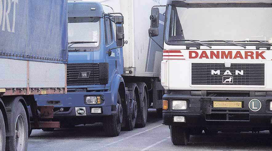 Tallene er et bekymrende tegn på, at der foregår massive ulovligheder i form af transport udført af udenlandske chauffører og lastbiler internt i Danmark, mener 3F's Transportgruppe. (Arkivfoto.)