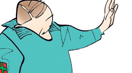 Beregningerne fra Arbejderbevægelsens Erhvervsråd viser, at et medlem af 3F typisk mister omkring 40 procent af sin indkomst, når han eller hun bliver ledig og er nødt til at hæve dagpenge.  (Tegning: Bob Katzenelson)