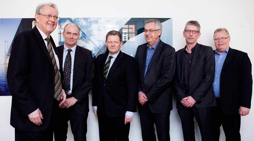 Tirsdag var DI, 3F, justitsminister Lars Barfoed (midten tv) og transportminister Hans Christian Schmidt (midten th) enige om indsats mod løndumping. Efter påske går en arbejdsgruppe i gang med arbejdet.   (Foto: Thorkild Amdi Christensen)