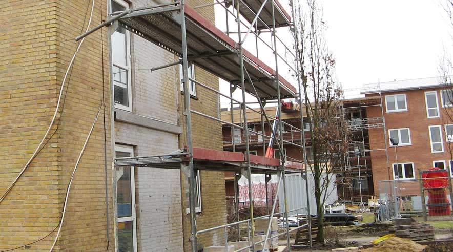 3F mistænker byggeplads i Holstebro for lønsvindel, efter at SKAT kom på uanmeldt besøg torsdag for at se nærmere på ansættelsesforhold og kontrakter . (Privatfoto)