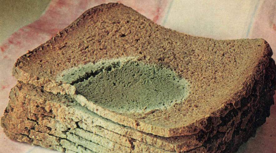 Gammelt brød i butikkerne er ikke noget nyt problem. Forbrugerrådets blad "Tænk" tog det mugne brød under behandling allerede i 1964. Her stod kampen for at få holdbarhedsdato på brødet. (Se link til artiklen fra 1964). (Foto: Forsiden af "Tænk", september 1964)