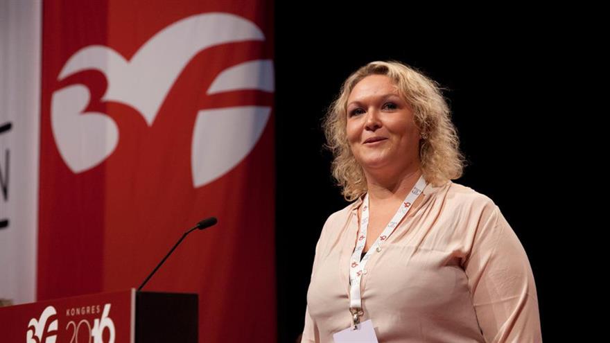 Elaine er til daglig del af 3F Frederiksborg. (Foto: Søren Zeuth)