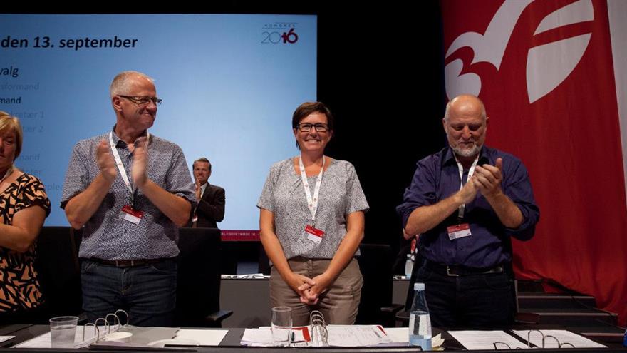 Den var en rørt Tina Christensen, der tog imod bifald fra salen. (Foto: Søren Zeuth)