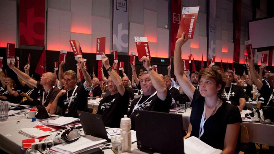 3F's Fagligt og Politisk Grundlag blev vedtaget efter en lang debat og mange ændringsforslag. (Foto: Søren Zeuth)