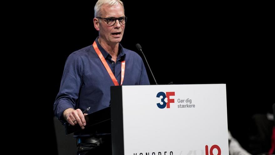 
Sammenkædning er solidaritet, og den må vi ikke miste, lød det fra næstformand i 3F’s byggegruppe, Palle Bisgaard. (
	Joachim Rode)