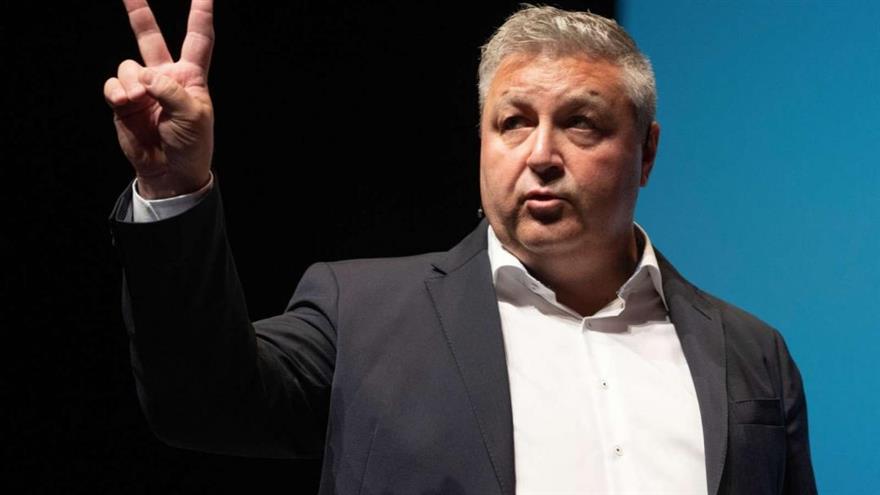 
- Jeg har fået så meget energi af stemningen på den her kongres. Den energi skal bruges til at sætte fuld blæs på indsatsen, sagde Henning Overgaard, forbundsforman i 3F. (
	Foto Joachim Rode)