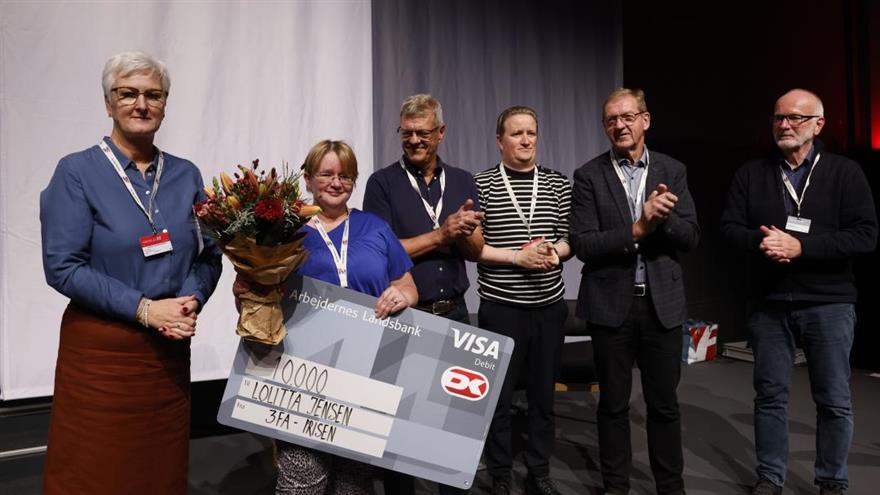 
Lollita Jensen modtog 3FA-prisen. (
	Joachim Rode)